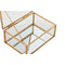 Doos-Juwelenkistje Home ESPRIT Gouden Metaal Kristal 14 X 10,3 X 5,8 cm