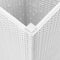 vidaXL - Plantenbakken - 4 - st - 32,5x32,5x57 - cm - polypropeen - wit