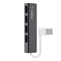 Belkin F4U042BT - USB Hub - 4x USB 2.0 type-A - Zwart