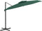 vidaXL - Zweefparasol - met - dubbel - dak - 300x300 - cm - groen