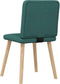 vidaXL - Eetkamerstoelen - 2 - st - stof - donkergroen