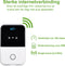 Wifi 2 Go Mifi router - 4G LTE Router - Wifi op elke locatie - Ingebouwde accu - Werkt met SIM Kaart - Draagbare wifi router - altijd en overal internet ook onderweg - Draadloos Wifi