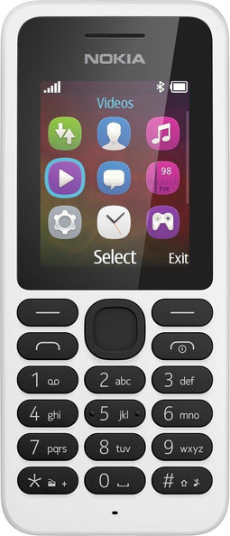 Nokia 130 - Mobiele telefoon - 16 uur video afspelen - Wit