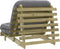 vidaXL Futon slaapbank met matras 90x206x11 cm geïmpregneerd hout-VXL-846765