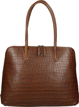 Berba Laptoptas / Werktas / Aktetas Dames - Laguna - 15 inch - Leer - Cognac
