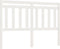 vidaXL - Hoofdbord - 166x4x100 - cm - massief - grenenhout - wit