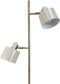 Dyberg Larsen Ocean - Vloerlamp - Retro design - Beige/Brass