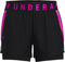 Under Armour Play Up 2-in-1 Shorts Dames Sportbroek - Zwart - Maat S
