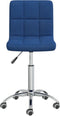 vidaXL - Kantoorstoel - draaibaar - stof - blauw