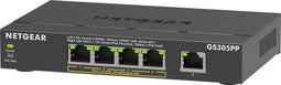 Netgear GS305PP - Unmanaged Netwerkswitch - 5x Gigabit PoE+ - 83W PoE Budget