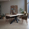 Old Inn - Boomstamtafel Eiken 280x100cm met Spinpoot