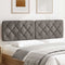 vidaXL - Hoofdbordkussen - 180 - cm - stof - taupe