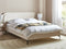 SUZETTE - Tweepersoonsbed - Lichtbeige - 140 x 200 cm - Polyester