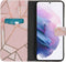 iMoshion Hoesje Geschikt voor Samsung Galaxy S21 Plus Hoesje Met Pasjeshouder - iMoshion Design Softcase Bookcase - Meerkleurig / Pink Graphic