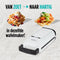 Rosmarino Infinity Belgische Wafelmaker - 2 wafels - dubbelzijdige verwarming - antiaanbaklaag - 800W - wit