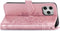 Hoesje Met Pasjeshouder Geschikt voor iPhone 12 Pro / 12 - Mandala Bookcase - Roze