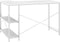 vidaXL - Computerbureau - 110x72x70 - cm - bewerkt - hout - wit