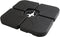Brixy Parasoltegels - Parasolvoet - Vulbaar Tot 80kg - 50x50cm - 4 Stuks - Parasoltegels Voor
