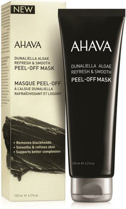 AHAVA Dunaliella Algen Peel-Off Gezichtsmasker - Verwijdert Mee-eters & Reinigt Poriën | Huidverfijnend & Gladmakend | Peel-off Mask & Blackhead Remover - 125ml