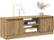 vidaXL - Tv-meubel - 102x30x36 - cm - bewerkt - hout - artisanaal - eikenkleur