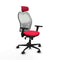 Piqueras y Crespo 3D036N2 - Bureaustoel - Verstelbare hoofdsteun - Rood