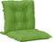 vidaXL - Stoelkussens - 2 - st - lage - rug - 100x50x7 - cm - stof - gemêleerd - groen
