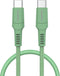 imoshion Kabel - USB C naar USB C Kabel - 1 meter - Snellader 60W - USB-C Oplader Kabel - Geschikt voor o.a. Apple iPhone 15/16 en Samsung - Groen