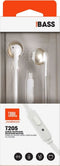 JBL T205 - In-ear oordopjes - Microfoon - Draad - Goud (Champagne)
