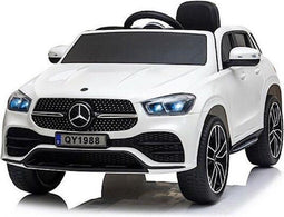 Mercedes-Benz GLE 450 Elektrische Kinderauto 12v - Wit - Afstand Bestuurbaar - Muziek Module- USB - Kunst Lederen Stoelen - Rubberen banden