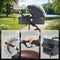 tectake® Mats - 2-in-1 Kinderwagen - Voetenzak Regenhoes Flessenhouder - Antraciet