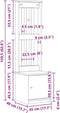 vidaXL - Halboom - SANDENS - 45x40x159,5 - cm - massief - grenenhout