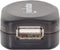 Manhattan 40m USB-kabel - USB 2.0 A-stekker - 480 Mbps - Zwart