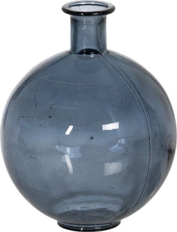 Vaas Blauw Gerecycled glas 20 x 20 x 25 cm