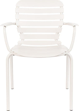Zuiver Vondel Tuinstoel - Beige - Armleuning - 2 stuks