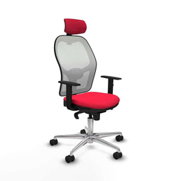 Piqueras y Crespo 1D086N2 - Bureaustoel - Hoofdsteun en verstelbare hoogte - Rood