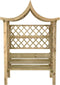 vidaXL - Pergola - met - dak - en - bank - geïmpregneerd - grenenhout