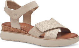Tamaris COMFORT Essentials - Dames Sandalen - Sleehak 4,5 cm - IVORY - Maat 39