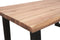 Feel Furniture - 240x100 Eettafel - Massief Glad Boomstamblad Eiken - 5 cm dik - U Frame