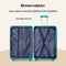 SKYCASES Urban Adventurer - Medium Reiskoffer - 79L - Cijferslot - 44x27x66cm - Groen V2