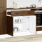 vidaXL - Keuken - onderkast - Kalmar - bewerkt - hout - bruin - eikenkleur