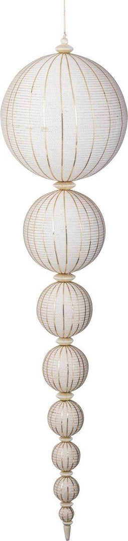 PTMD Deco Object Yossif - 30x30x123 cm - Polyester - Creme