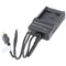 Charger suitable for Panasonic DMW-BCK7, DMW-BCK7E, battery charging station with micro USB connecti