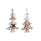 Kerstboom DKD Home Decor Gouden Wit Rotan (32 x 10 x 56 cm) (2 Stuks)
