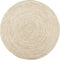 vidaXL - Vloerkleed - handgemaakt - 150 - cm - jute - zwart - en - naturel