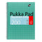 Pukka Pad - Collegeblok Pad Jotta A4 ruit 5x5mm 4-gaats 200 pagina's 80gr groen