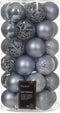Kerstbal kunststof d6 cm mblw 37st kerst