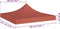 vidaXL - Partytentdak 270 g/m² - 3x3 m - terracotta
