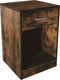 Nachtkastje - halkastje - met lade - 60 cm hoog - vintage bruin