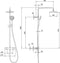 Villeroy & Boch Universal Showers - Douchesysteem - 3 functies wandmontage - chroom