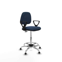 Piqueras y Crespo BFN05RT - Bureaustoel - Hoogteverstelbaar - Marineblauw